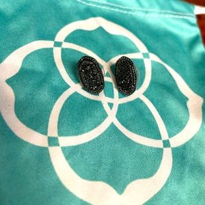 Kendra Scott Gunmetal stud earrings